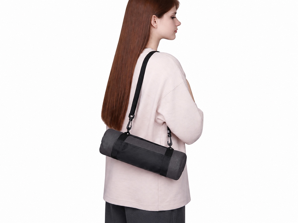 Плед Нежность с плечевым ремнем, серый