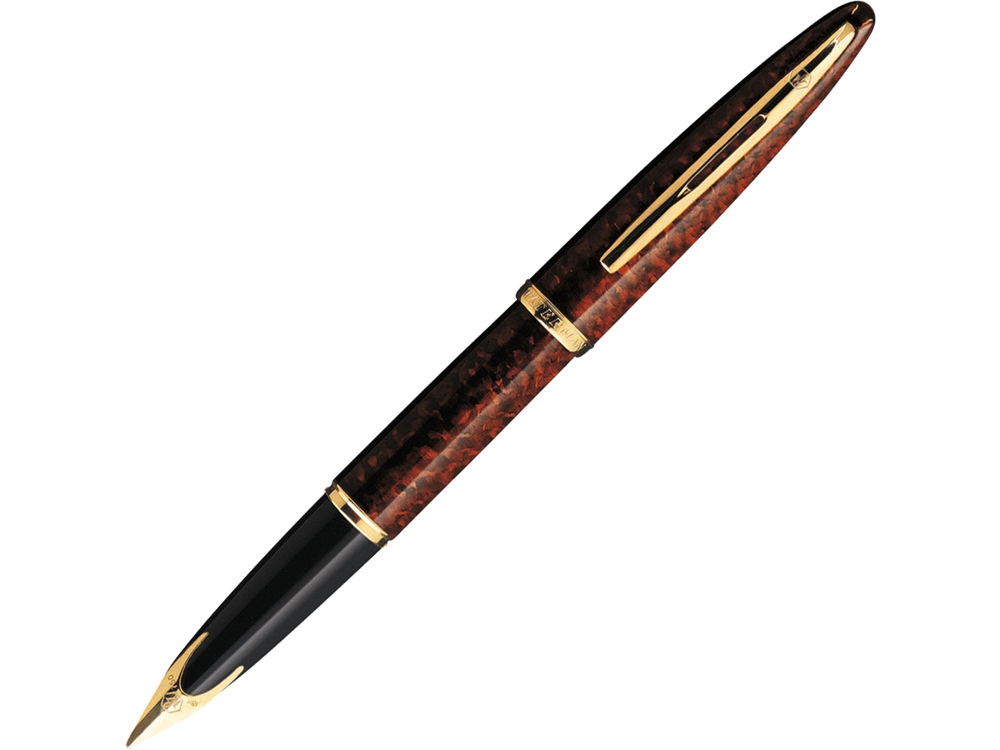 Ручка перьевая Carene Amber GT F с логотипом Waterman | Print Logo