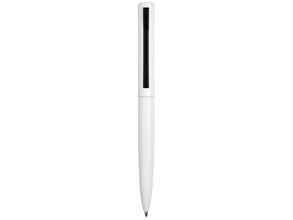 Ручка металлическая шариковая Bevel, белый/черный