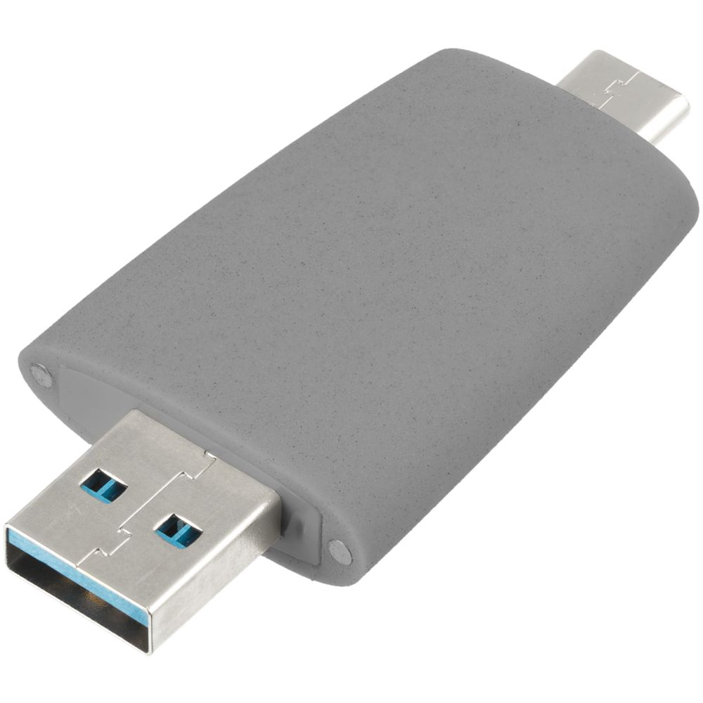 Флешка Pebble Type-C, USB 3.0, серая