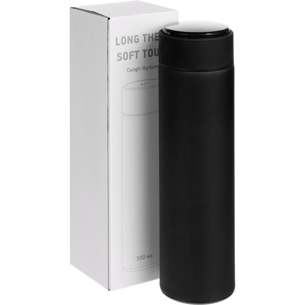 Смарт-бутылка с заменяемой батарейкой Long Therm Soft Touch фото на сайте Print Logo.