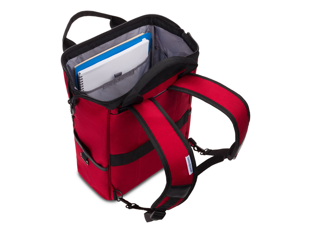 Рюкзак SWISSGEAR 16,5 Doctor Bags, красный/черный, полиэстер 900D/ПВХ, 29 x 17 x 41 см, 20 л