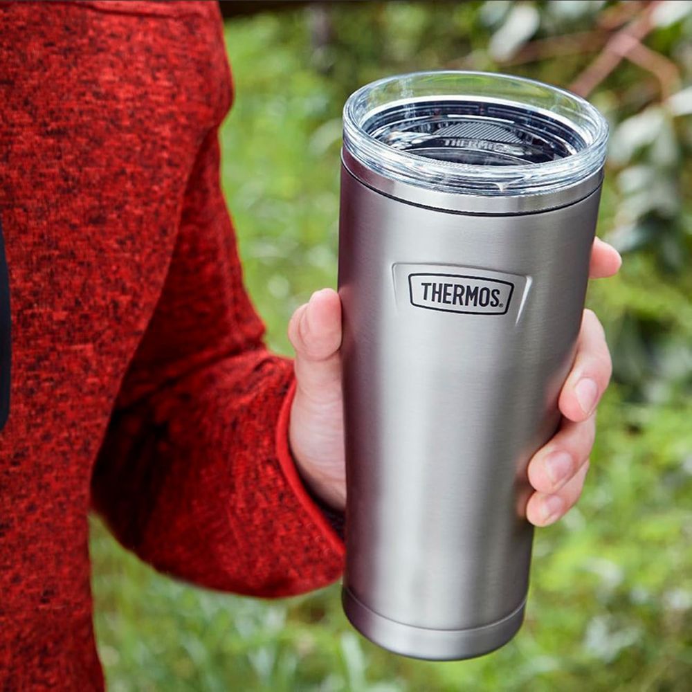 Термокружка Icon 710 с поворотной крышкой — пример нанесения логотипа (THERMOS) | Print Logo