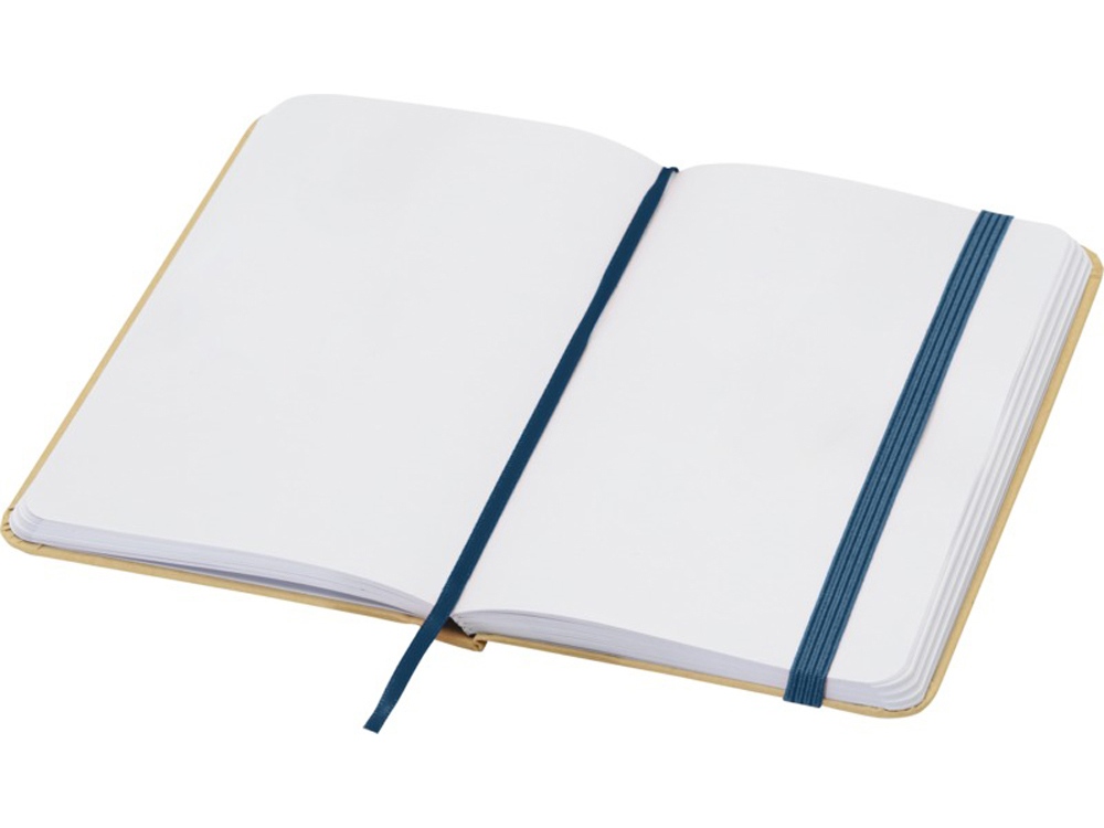 Reed блокнот формата А6 из переработанного материала в твердой обложке с простыми страницами - Синий