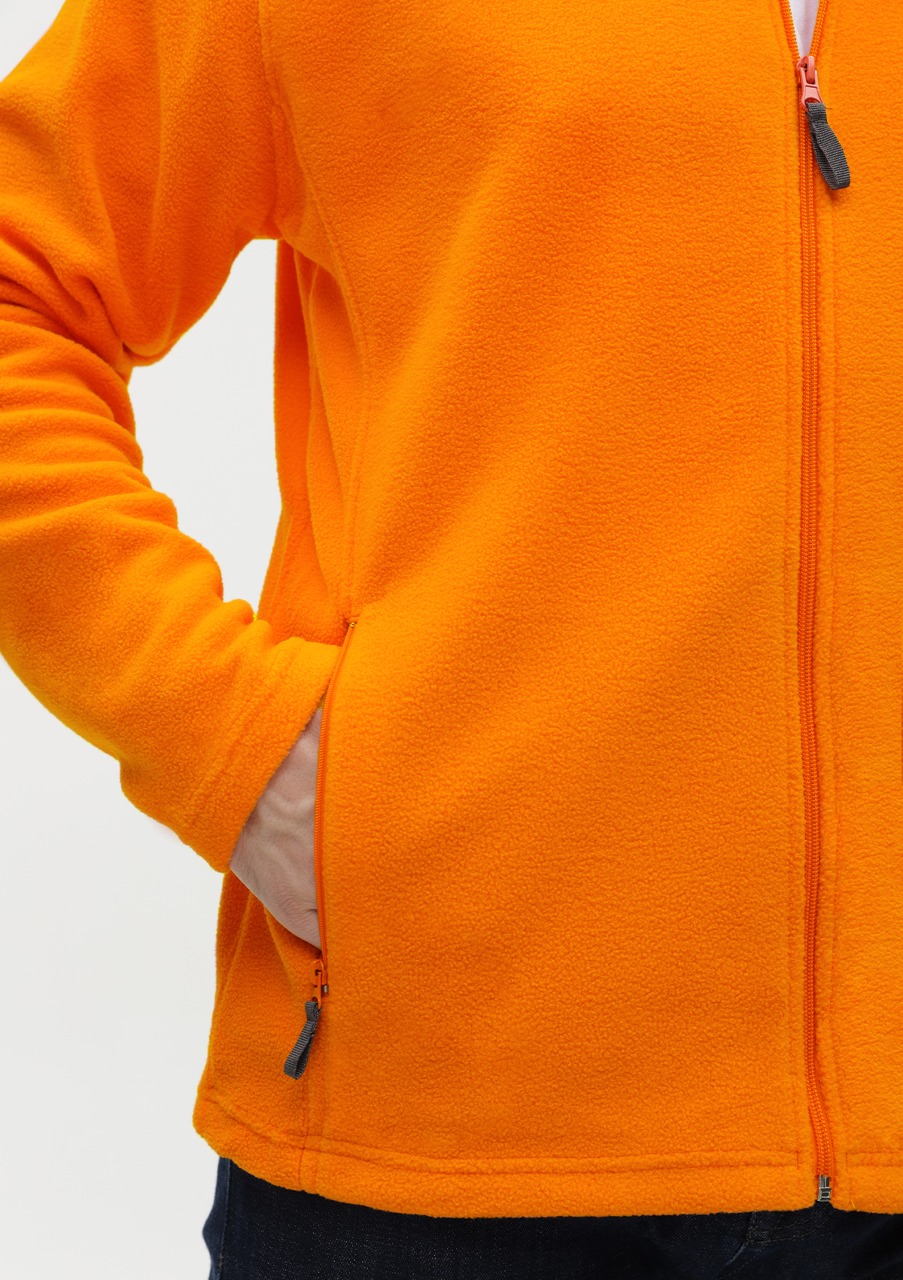 Толстовка унисекс STAN на молнии микрофлис 200, 21, Оранжевый,  (28/1)  (52/XL)