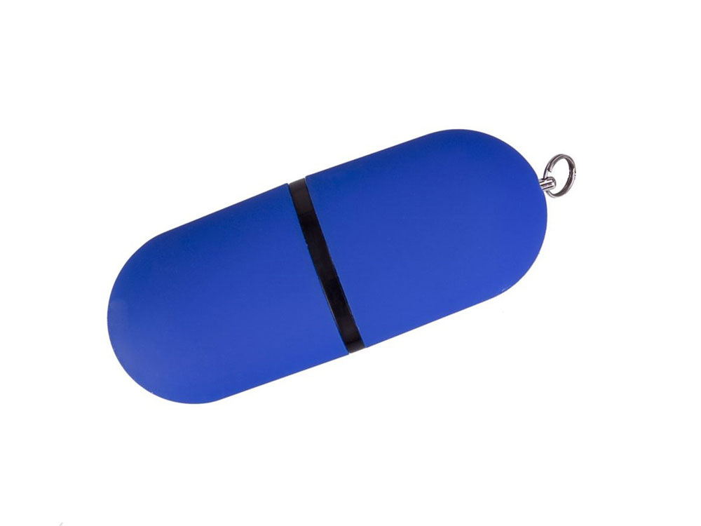 USB 3.0- флешка на 64 Гб Пилюля Soft-touch с логотипом  | Print Logo