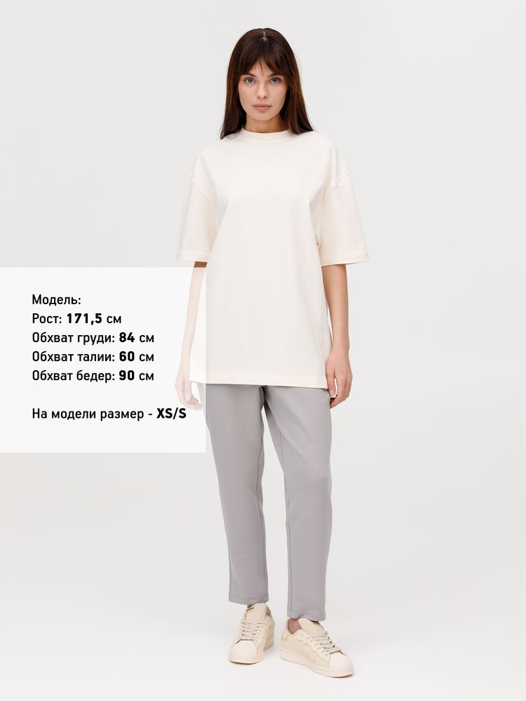 Футболка оверсайз унисекс Sideline, молочно-белая, размер XL/XXL
