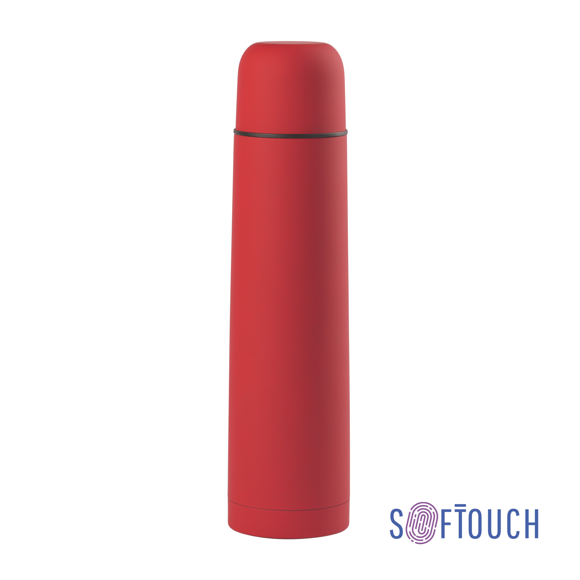 Термос "Родос", покрытие soft touch, 1 л., серый