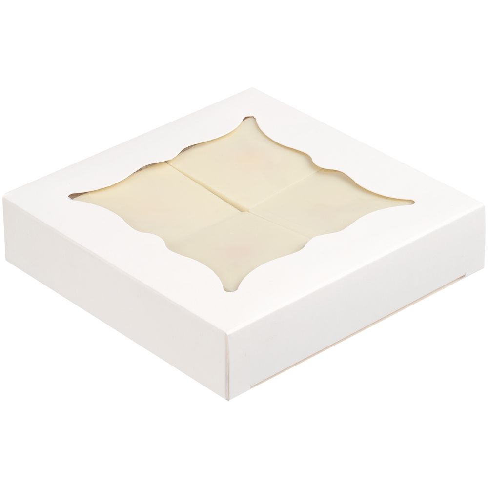 Набор из 4 печений Dream White на заказ — пример нанесения логотипа () | Print Logo