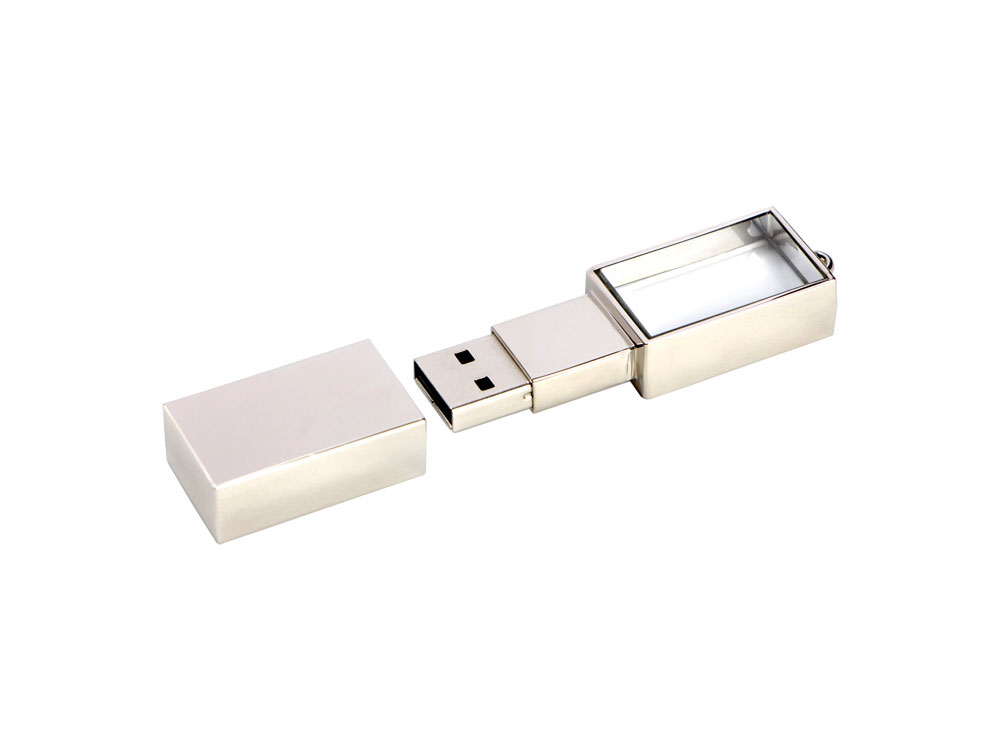 USB-флешка на 32 ГБ,  серебро