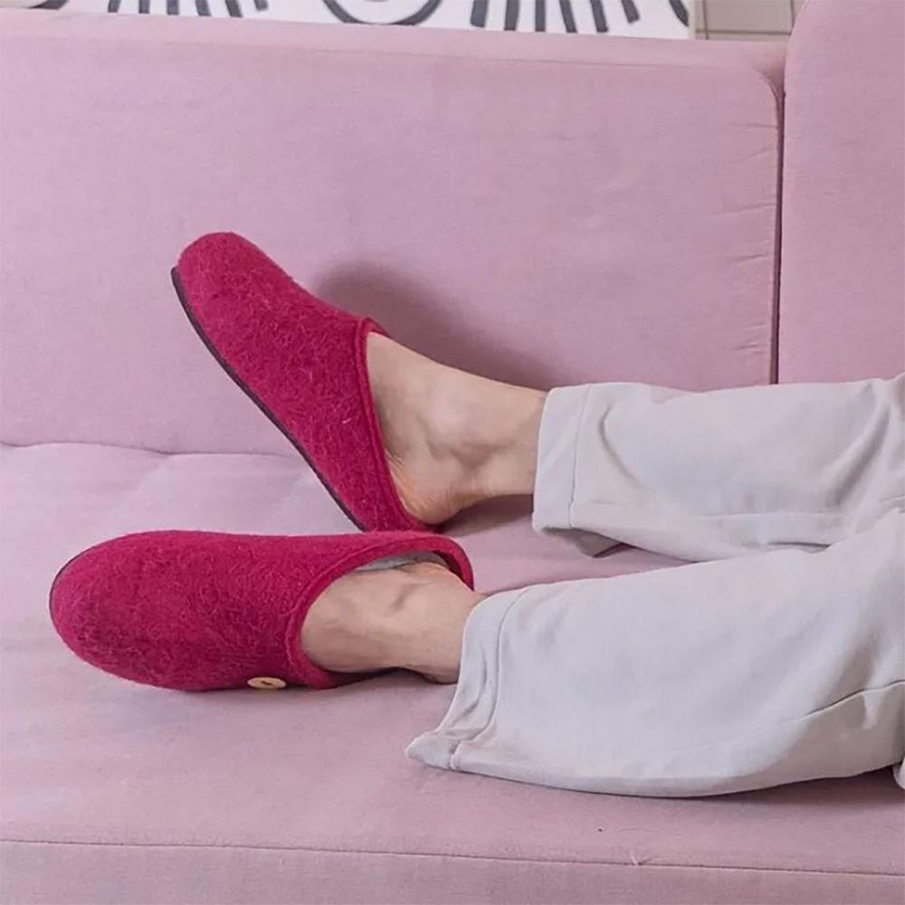 Домашние валенки Step, розовые (вереск), размер 35