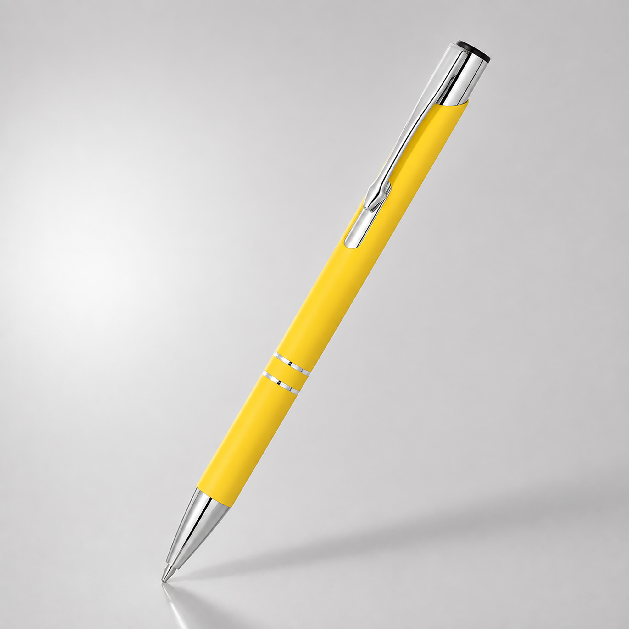 Ручка металлическая шариковая C1 soft-touch с логотипом  | Print Logo