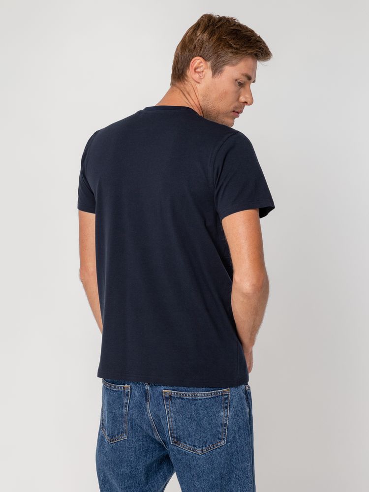 Футболка мужская T-bolka Stretch, темно-синяя (navy), размер XL