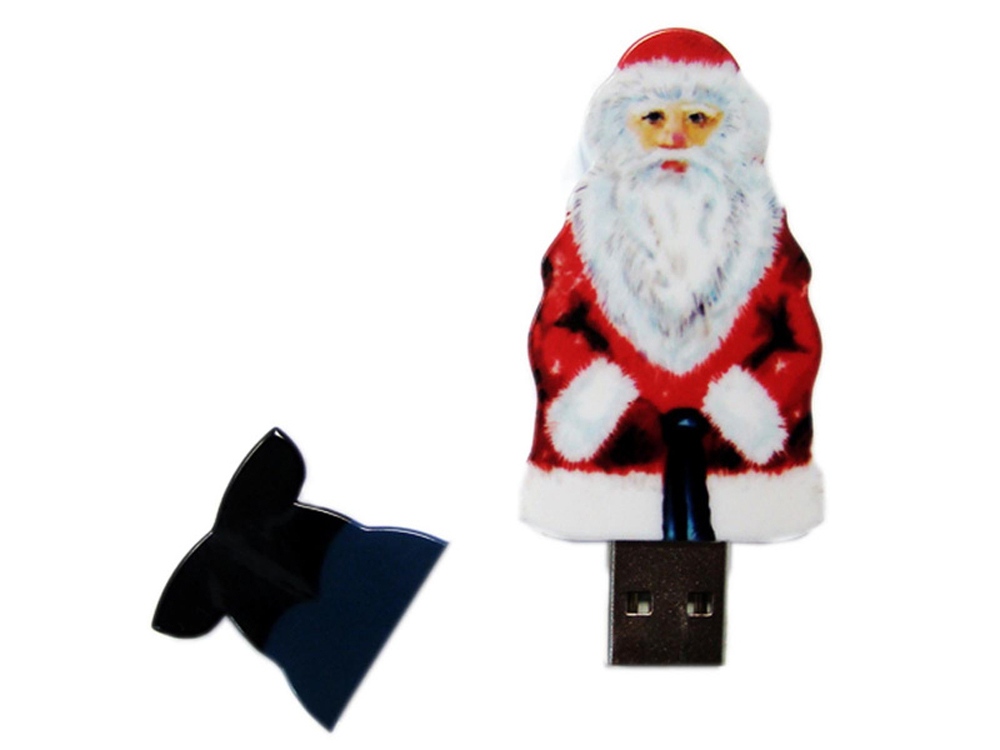 USB 3.0- флешка на 128 Гб Дед Мороз с логотипом  | Print Logo