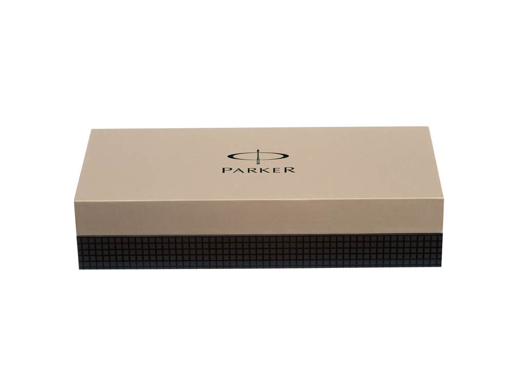 Ручка шариковая тонкая Parker модель SON13 SLM RED GT BP FBLK GB, красный/золотистый