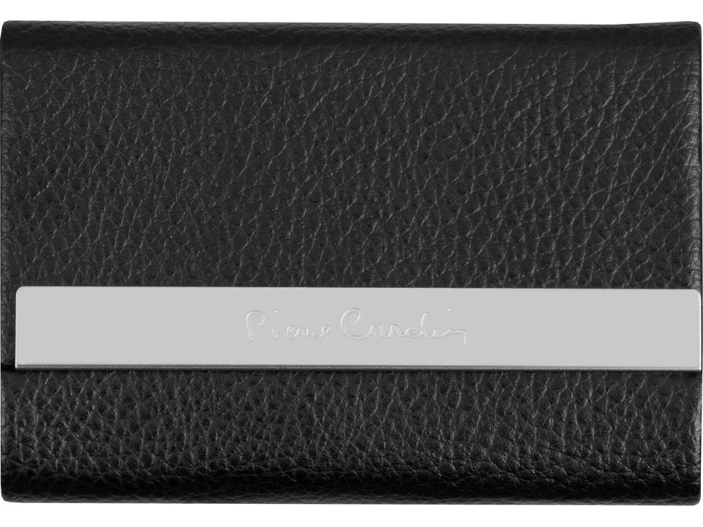Визитница Pierre Cardin. Корпус - иск.кожа. Размер 9,5 х 6,6 х 1,4 см. Цвет - черный