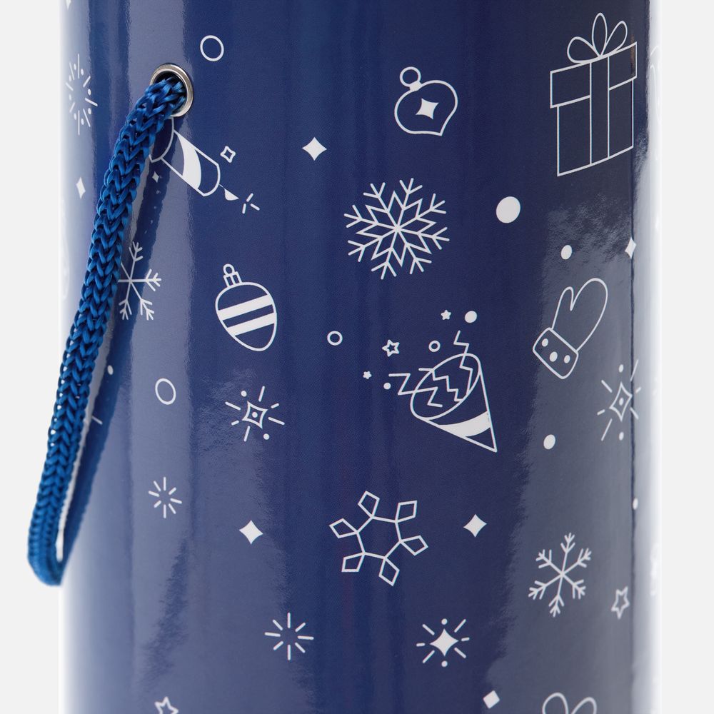 Тубус для бутылки Snowlace — пример нанесения логотипа () | Print Logo