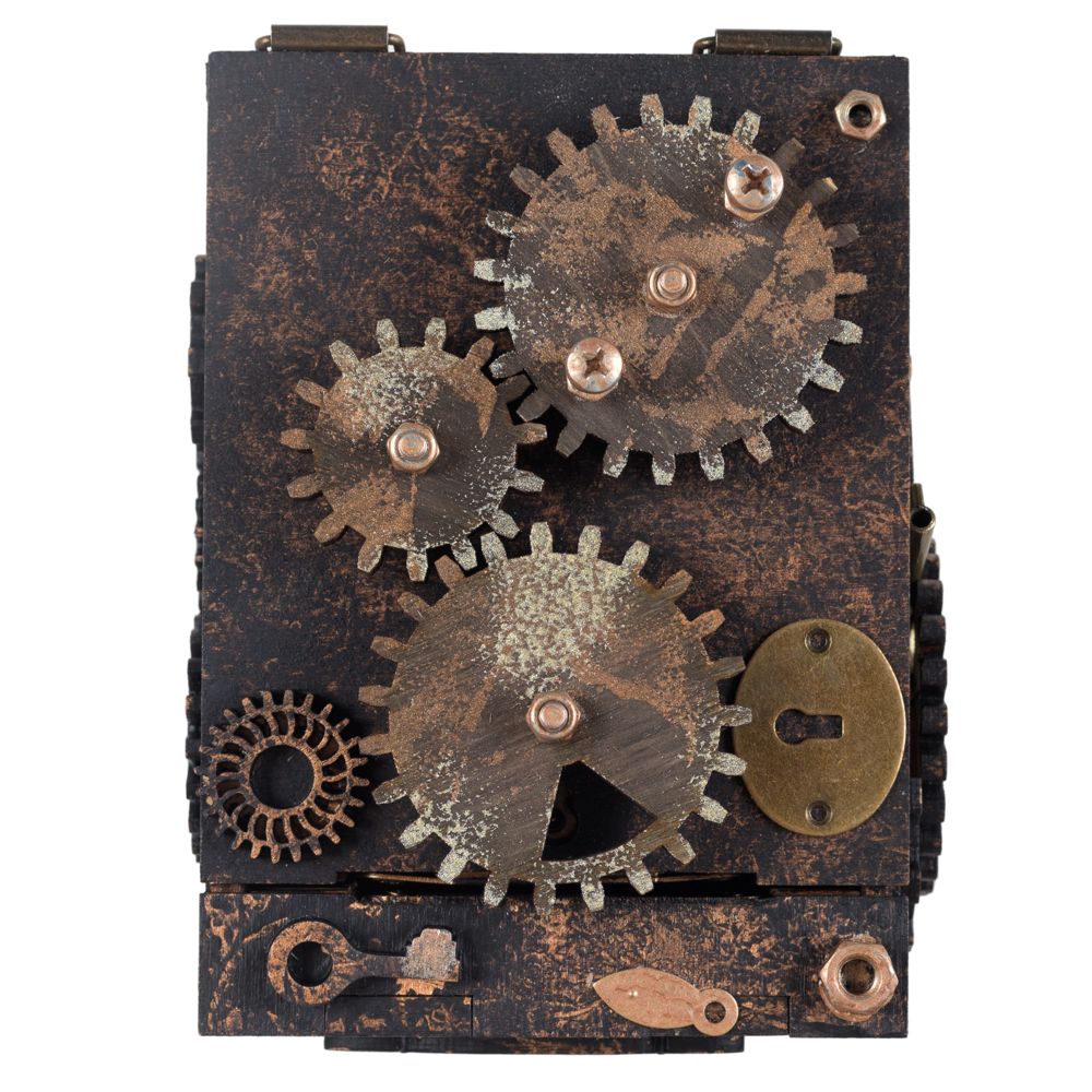 Шкатулка с секретом Gearbox — пример нанесения логотипа (сделано в России) | Print Logo