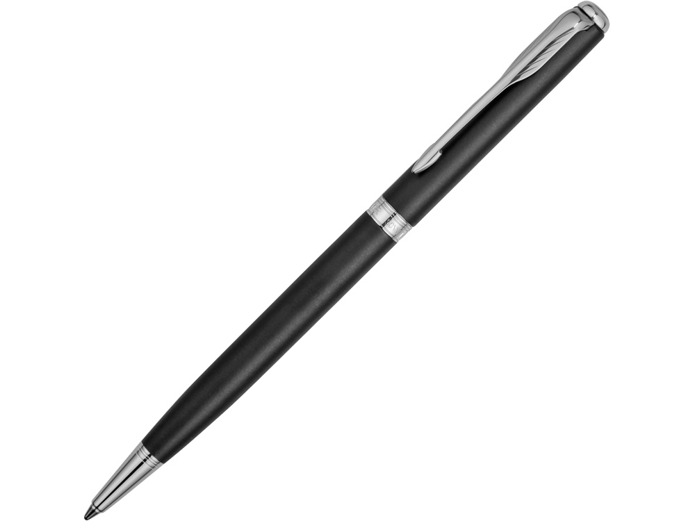 Ручка Паркер шариковая Sonnet Matte Black СT Slim с логотипом Parker | Print Logo