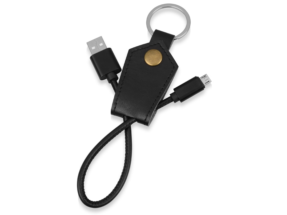 Кабель-брелок USB-MicroUSB Pelle с логотипом  | Print Logo