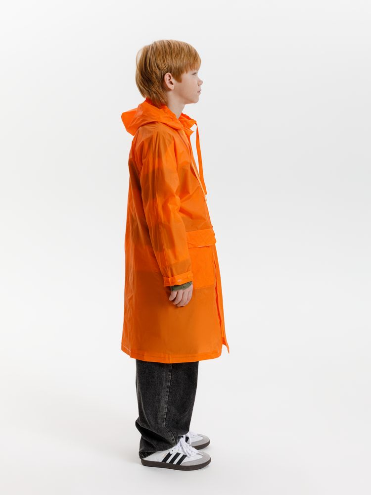 Дождевик детский RainDrop Kids, оранжевый, 12 лет (рост 142-152)