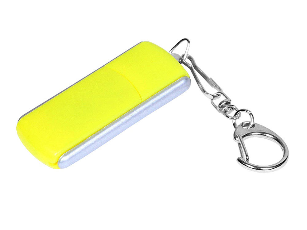 USB 3.0- флешка промо на 32 Гб с прямоугольной формы с выдвижным механизмом с логотипом  | Print Logo