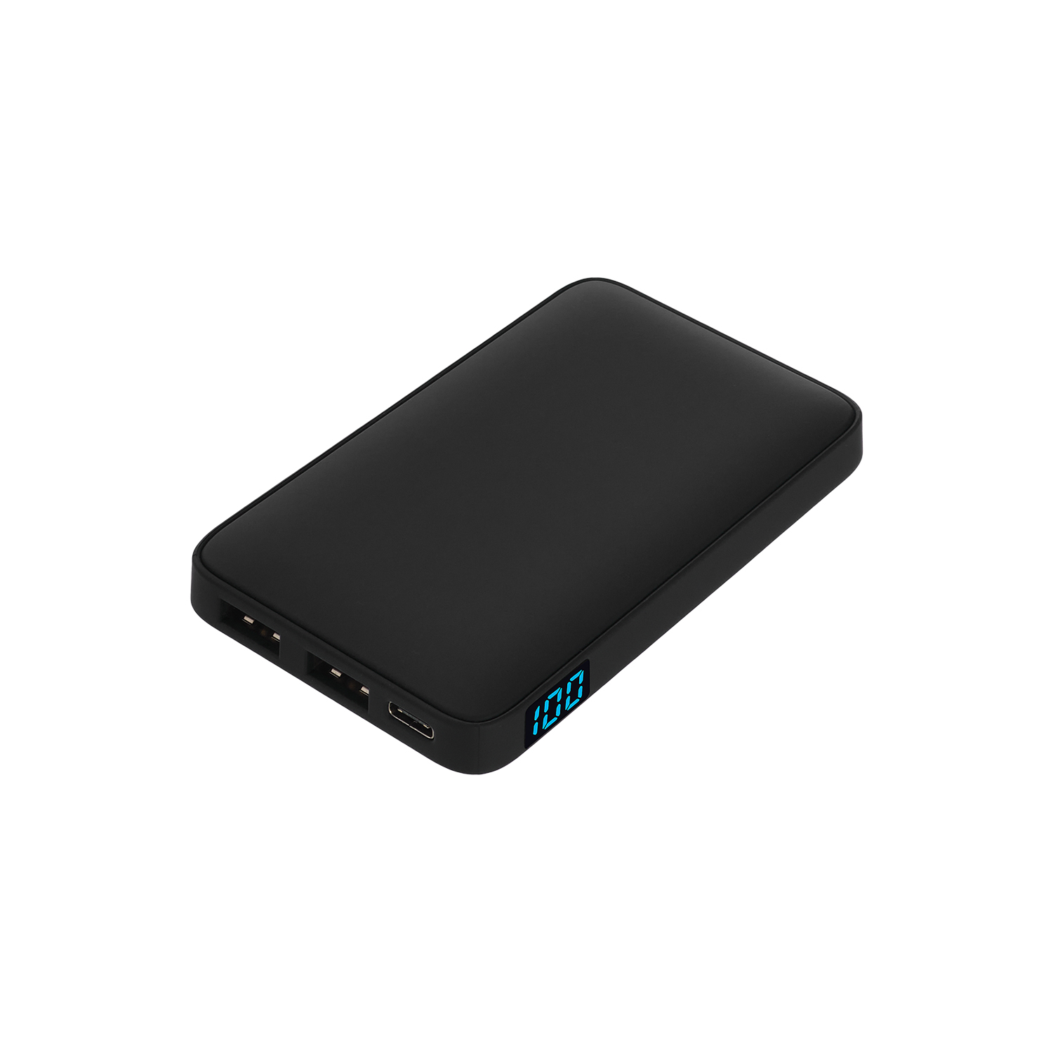 Внешний аккумулятор с подсветкой Анкор (Ancor) 5000 mAh, салатовый с логотипом Распродажа -50% | Print Logo