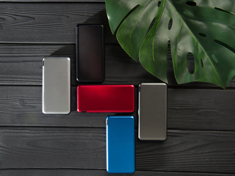 Внешний аккумулятор Forge v.2 металл,  10000mah, синий