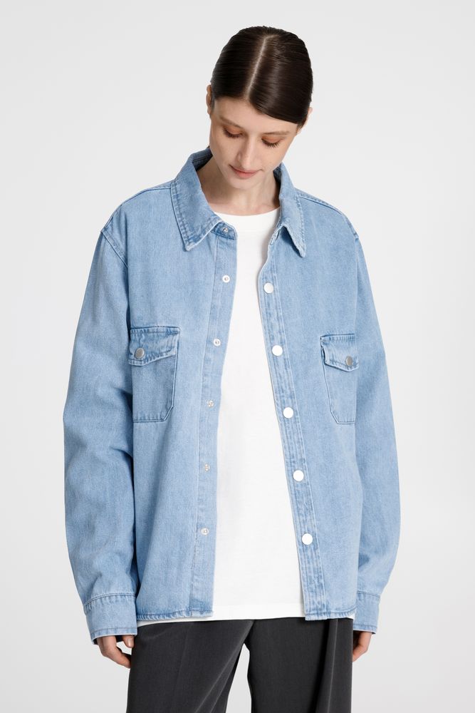 Куртка джинсовая O3, голубая, размер XL/XXL