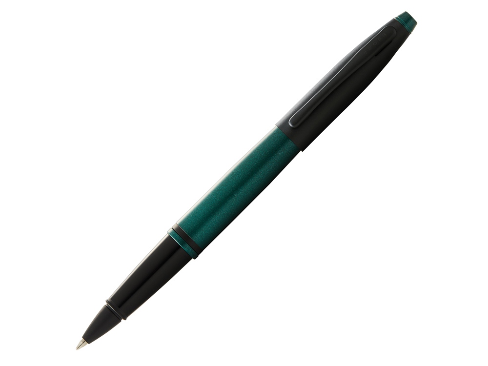 Ручка-роллер Calais Matte Green and Black Lacquer с логотипом Cross | Print Logo