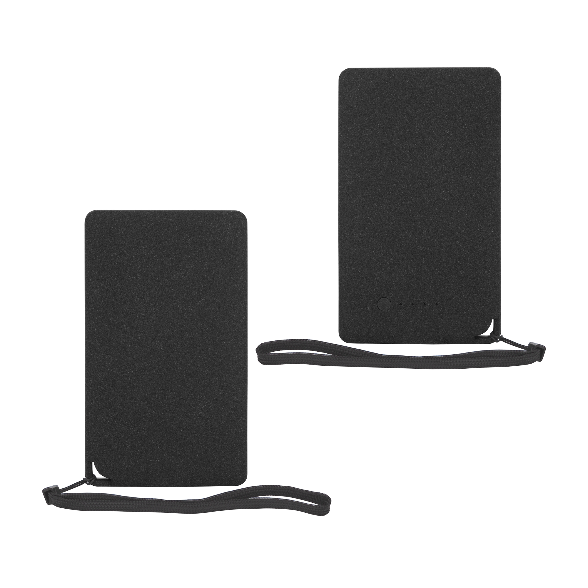 Зарядное устройство "Камень" с покрытием soft grip, 4000 mAh в подарочной коробке, черный # фото на сайте Print Logo.