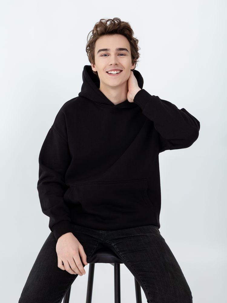 Худи Kulonga Oversize, черное, размер XL/XXL