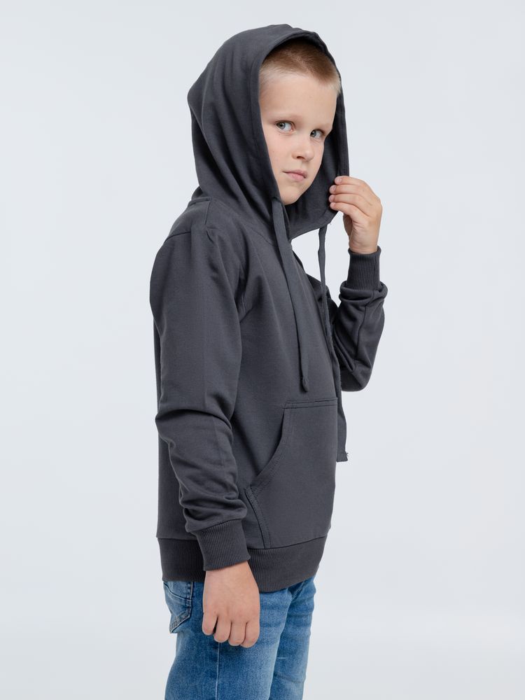 Худи детское Kirenga Kids 2.0, темно-серое (графит), 8 лет