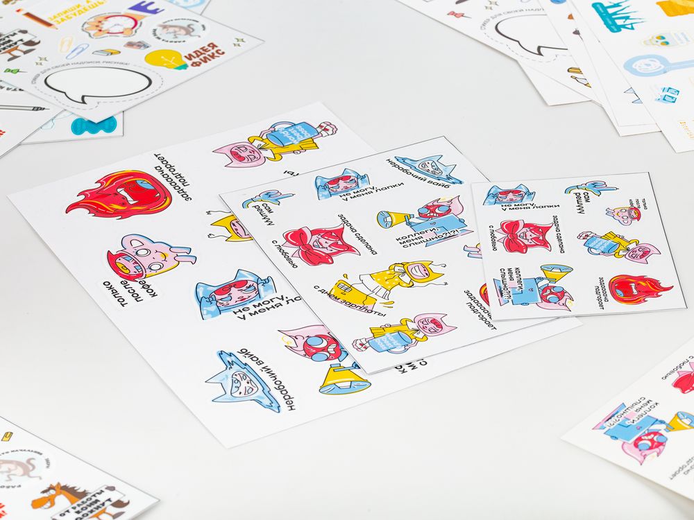 Наклейки UV-DTF Sticker Pack на заказ — пример нанесения логотипа () | Print Logo