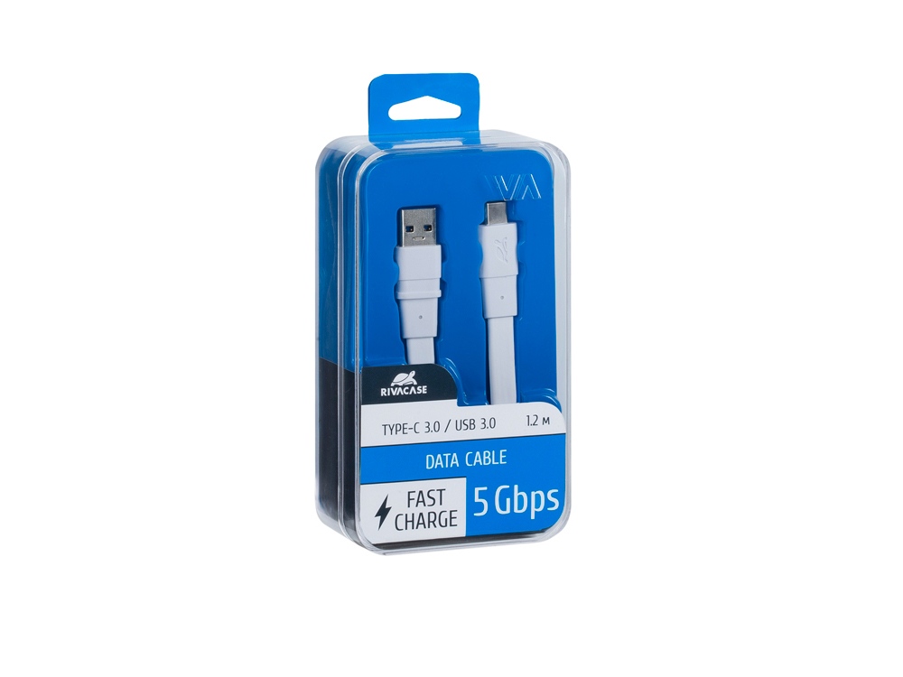 Кабель USB Type C 3.0 – Type A 1,2 м с логотипом RIVACASE | Print Logo