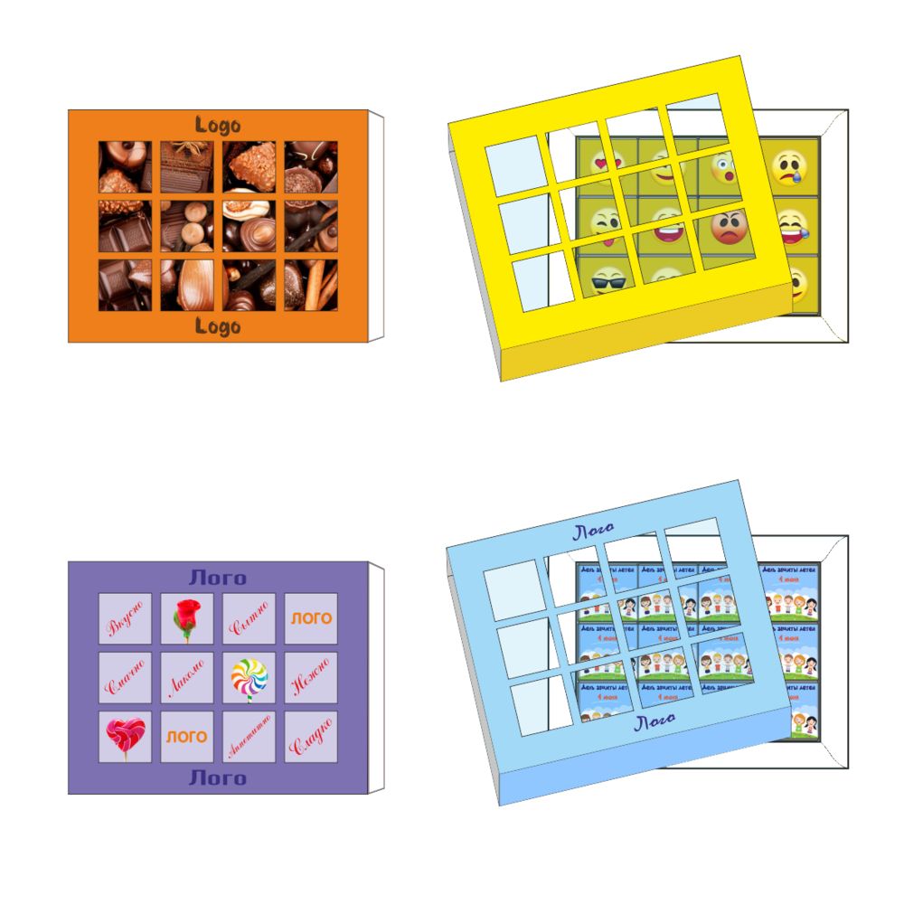 Набор шоколада Choco Windows на заказ с логотипом  | Print Logo