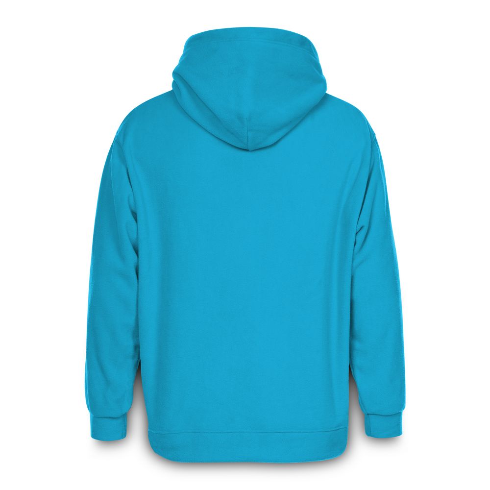 Худи флисовое унисекс Manakin, бирюзовое, размер M/L