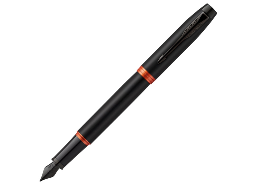 Ручка перьевая Parker IM Vibrant Rings Flame Orange с логотипом Parker | Print Logo