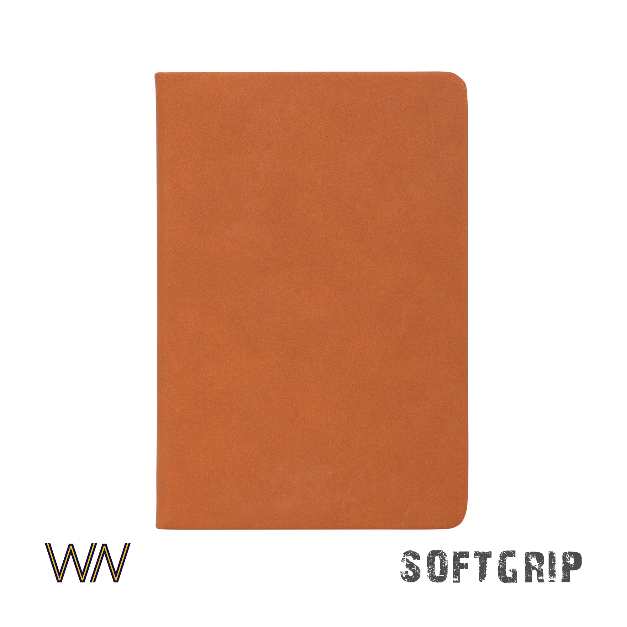 Ежедневник недатированный "Флоренция", А5, покрытие soft grip, оранжевый