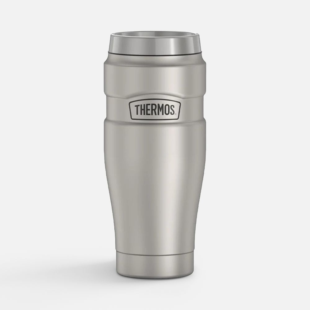Термокружка King 470 — пример нанесения логотипа (THERMOS) | Print Logo
