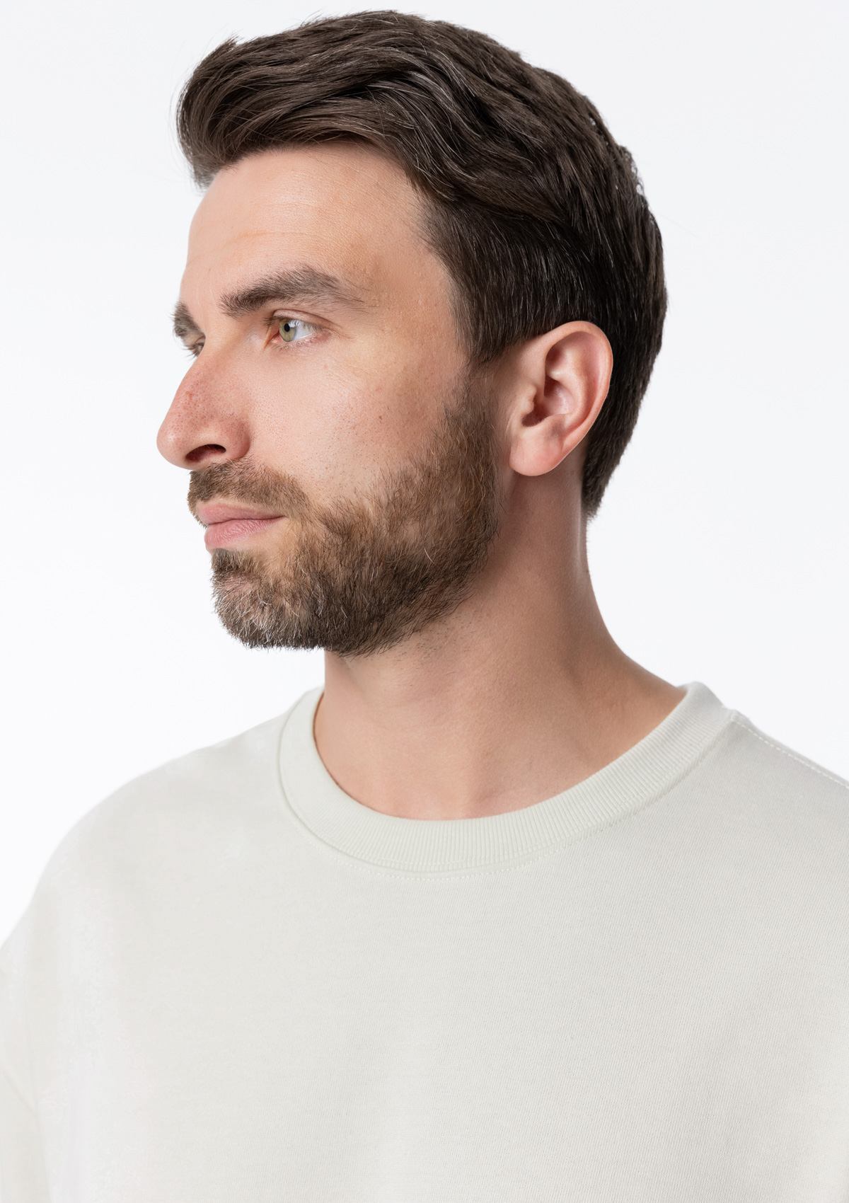 Футболка унисекс оверсайз STAN хлопок/полиэстер 260, 40, Молочный,  (11)  (44/XS)