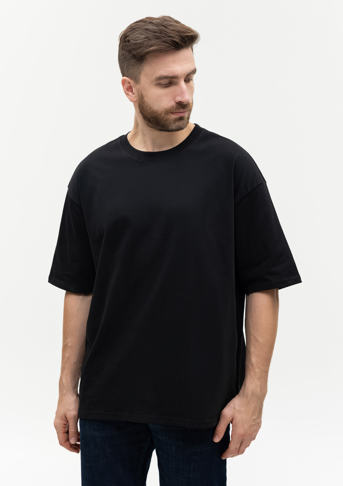 Футболка унисекс оверсайз STAN хлопок 240, 56, Чёрный,  (20)  (54/XXL)