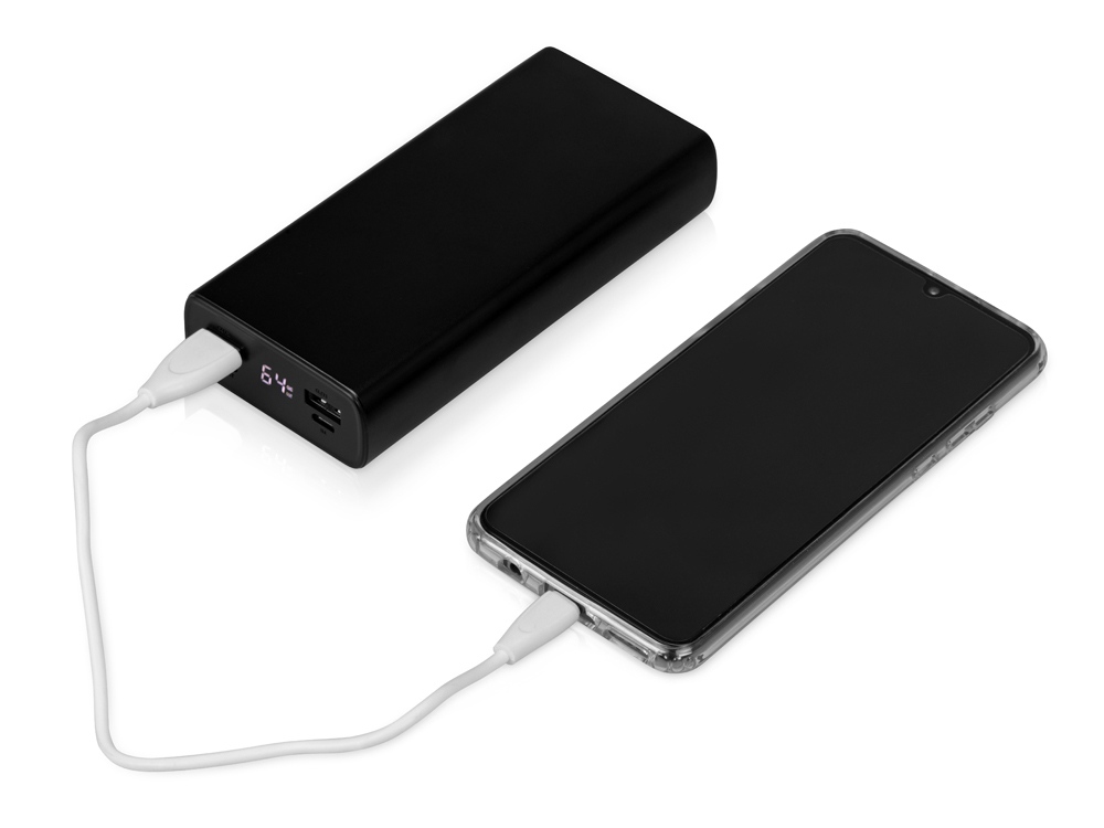 Портативное зарядное устройство PowerMax, 20000 mAh, PD + QC 3.0, черный