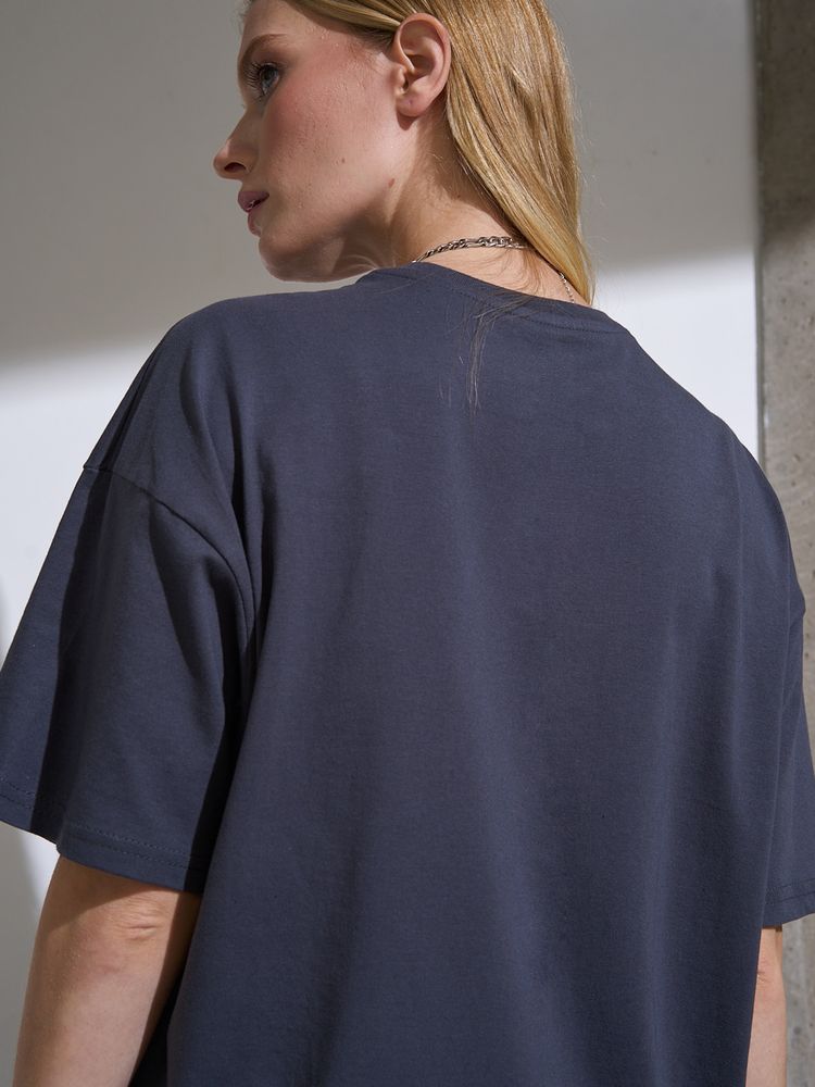 Футболка Oversize Premium, темно-серая (антрацит), размер 3XL