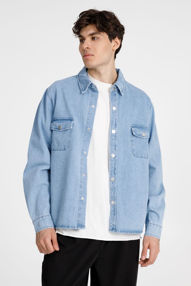 Куртка джинсовая O3, голубая, размер XL/XXL