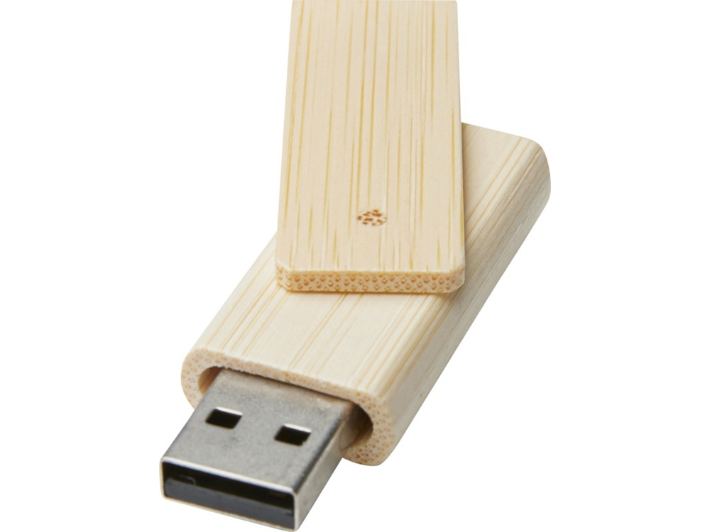 USB 2.0-флешка на 8ГБ Rotate из бамбука с логотипом  | Print Logo