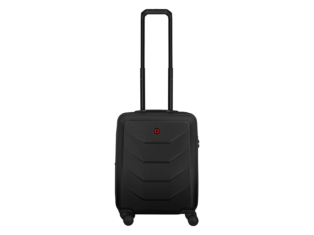 Чемодан WENGER Prymo, чёрный, малый, 40х55х20 см, 36 л, ABS+PC