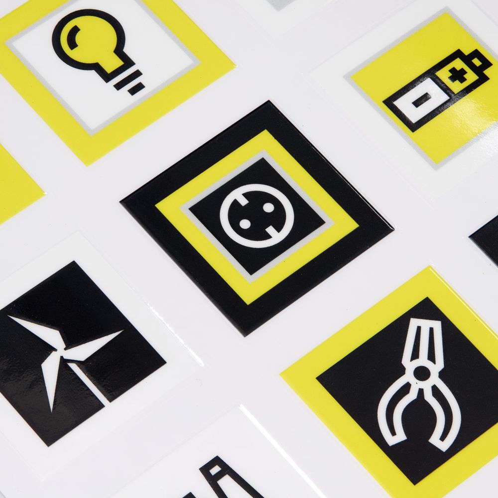 Стикерпак UV-DTF Industry — пример нанесения логотипа () | Print Logo
