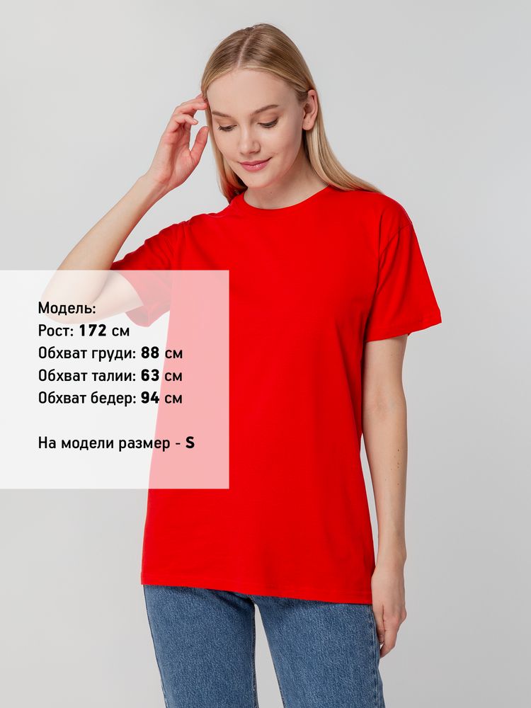 Футболка унисекс T-bolka 140, красная, размер L