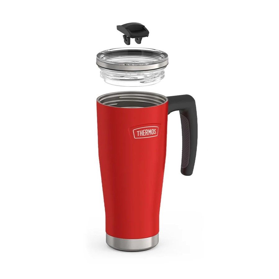 Термокружка с ручкой Icon 530 — пример нанесения логотипа (THERMOS) | Print Logo